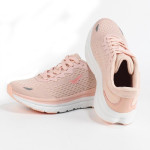 Розови дамски маратонки, текстилна материя - спортни обувки за пролетта и лятото N 100023059